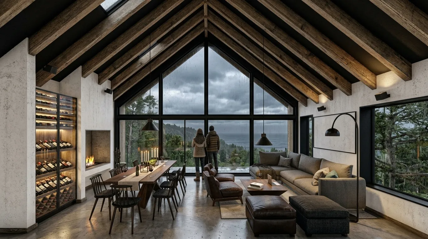 Render Interior de Casa Bi — PatagoniaBIM